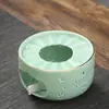 Bule de flor de vidro aquecido estilo japonês Lou base vazia Restaurante Aquecimento por vela chá perfumado isolamento chá cerâmica fogareiro de chá quente