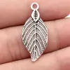 Colgante Hoja de Plata Antigua 35X15Mm 2.1g Materiales para Joyería DIY Venta Directa de Fábrica Más Vendidos