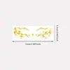 Pegatinas de tatuaje de maquillaje facial de oro de alta gama europeas y americanas transfronterizas, pegatinas de tatuaje temporal de maquillaje facial con purpurina para fiesta de lámina dorada