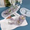 Molde de silicona para portavelas cilíndrico de gota de cristal de resina epoxi DIY, portavelas de cemento y yeso, adornos de aromaterapia, herramientas de lijado