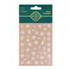 Redanco5D En relieve Popular Pegatina para Uñas Shell Light Navidad Flor de Hielo y Nieve Pegatina Estéreo para Uñas Dr1339