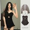Traje de Baño Nuevo 2025 Femenino Verano Estudiante Piscina Sexy Aguas Termales Conservador Cubre Vientre Adelgazante Traje de Baño de Una Pieza al por Mayor