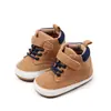 Zapatos Cálidos de Suela Suave Antideslizantes para Bebés de Otoño y Primavera 0-1 Año de Caña Alta Moda para Niños Zapatos Casuales de Moda