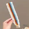 Fita Mágica Infantil Desenho Laço Renda Franja Patch para Meninas Pequenas, Fixador de Cabelo Amigo do Cabelo para Meninas