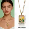 Flor de Perla Popular Transfronteriza Esmalte Acero de Titanio Diseño de Nicho Joyería de Exportación Accesorios de Collar de Gama Alta para Mujeres Verano
