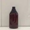 Botella Plástica Cosmética Pet Hombro Inclinado Botella Redonda Botella para Cuidado 300/500ml Champú Gel de Ducha Botella para Cuidado