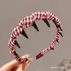 Faixa de cabelo simples estilo Hong Kong com toque de alta qualidade, acessório de cabelo versátil, laço para lavar o rosto, acessório de arco de cabelo de luxo leve