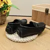 Otoño 2026 Nuevo Estilo Coreano Moda Zapatos de Cuero para Niños Niños y Niñas Moda Niños Pequeños y Medianos Bebé Suela Suave Mocasines