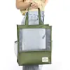 Bolsa de malla especial para exámenes, bolso de un solo hombro, bolso para tutores, bolsa con cremallera, archivador de datos A4, malla transparente, gran capacidad