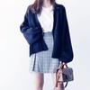 2026 Otoño e Invierno Coreano Nuevo Estilo Chic Holgado Holgado Chaqueta Suéter Corta Cardigan de Punto para Chica Estudiante