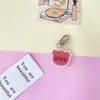 Chaveiro de Urso Coração Girly Japonês e Coreano Celeb da Internet Coelho Desenho Animado Fofo Pingente de Bolsa Pingente de Conjunto de Fones de Ouvido Simples