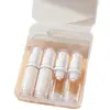 En stock, 5 ml, 10 ml, botella de plástico para viaje, emulsión en aerosol, esencia, rocío puro, botella cosmética al vacío.