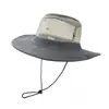 Sombrero de Sol de Verano Plegable Transpirable para Exteriores Sombrero de Pescador para Hombre Color Sólido Malla para Primavera y Otoño Sombrero de Sol para Pesca para Mujer