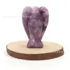 Suministro Transfronterizo Adornos de Ángel de Cristal de Jade de 2 Pulgadas Artesanías de Talla de Piedra Semipreciosa Amatista Adornos de Estilo Europeo