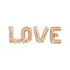 Juego de Regalo de Compromiso y Boda con Letras en Inglés 'Love', Globos de Boda de Papel de Aluminio, Decoración