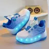 Zapatos Rampage para Niños, Versión Estudiante, Aptos para Niños y Niñas, Retráctiles para Ir a la Escuela, de Dos Ruedas, Modelo Transpirable de Verano, Modelo Infantil con Luces