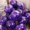 Globos de 12 pulgadas Espuma Látex Confeti Globos Suministros Decoración Boda Fiesta de Cumpleaños Oro Rosa Inflable