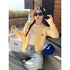 Cárdigan suéter rojo para mujer, nuevo abrigo de estilo coreano de alta gama para otoño e invierno 2026, top holgado de punto trenzado con cuello redondo