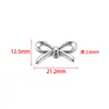 Colgante de Lazo Brillante Acero Inoxidable Accesorios de Joyería DIY Conector de Collar Dorado que Conserva el Color Encanto Pequeño Personalizado