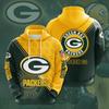 2022 nuevo chaleco casual con capucha de la NFL con estampado digital 3D transfronterizo para primavera y otoño