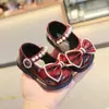 Zapatos para Bebé Niña de 1 a 2 Años Primavera y Otoño Zapatos de Princesa para Niños Zapatos Pequeños de Cuero para Bebé Transpirables Antideslizantes Suela Suave Zapatos para Niños Pequeños