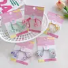 Elástico de Cabelo Infantil Estampa de Frutas de Verão Cabeça Quadrada Elástico Alto Laço Enrolado Elástico Acessórios de Cabelo para Meninas