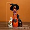 Artesanías Creativas de Nuevos Productos Transfronterizos Halloween Los Tres Mosqueteros Bruja Fantasma Gato Estatua Decorativa de Resina Adornos Decorativos