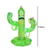 Cactus Inflable con Chorro de Agua Aspersor de Césped Tapete de Juego Tiburón Arcoíris Giratorio con Luz LED Piscina de Agua