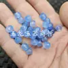 Cuentas de Ágata Azul Estilo Antiguo, Cuentas Sueltas de Calcedonia Azul Tipo Hielo en Forma de Barril, Cuentas Espaciadoras, Accesorios para Joyería, Cuentas de Jade Hechas a Mano