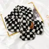 Bufanda Pequeña de Invierno Estilo Coreano Cuello Snoop Maomao para Mujer Protección del Cuello Versátil Linda con Patrón de Conejo Rex Felpa Imitación Cebra para Niña