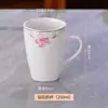 Taza de Cerámica Taza de Café con Asa Taza de Té Kung Fu Porcelana de Hueso Resistente al Calor Taza para Beber Casera Taza de Té con Flores Taza de Leche Taza Creativa