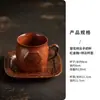 Taza de Té Casera Estilo Chino con Asa, Taza para Beber Agua Antiescaldante, Taza Pequeña de Café para Oficina, Taza de Cerámica de Regalo