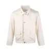 "Tencel Lino Algodón" Harrington de Otoño Ligera de Lujo G9 Chaqueta Corta Ancha Estilo Retro Old Money Chaqueta Casual para Hombres y Mujeres