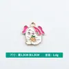 Venta al por mayor del fabricante Creativo Colgante Individual Serie Cachorro Lindo Goteando Aceite Pendientes Pulsera Collar Colgante Joyería Accesorios DIY