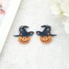 Acrílico Halloween calabaza de terror fantasma hojas DIY aretes aretes collar material con agujeros