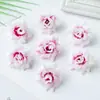 Cabeza de Rosa Pequeña Puntiaguda Simulada DIY Artesanía Decoración de Caja de Regalo Flor Falsa Rosa de Seda Accesorios de Fotografía