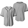 Camiseta de Beisebol de Verão com Logo de Nome de Equipe Personalizado Estampa Digital Roupa Cardigã de Meia Manga Uniforme de Beisebol Europeu e Americano Masculino