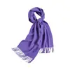 Bufanda grande de color liso, gruesa, de tacto cachemir artificial, con flecos, para otoño e invierno, transfronteriza, en stock, premium, doble propósito, estilo de exportación europeo y americano