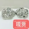 Botões Metálicos de Alta Qualidade 5cm Botões Grandes de Rosa Botões Decorativos para Cardigã de Tricô Botões Decorativos em Forma de Flor Botões Simples de Alta Qualidade