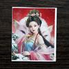 Estilo Xizang Pintado a Mano Oro 4*5 Núcleo de Pintura Thangka Zorro Hada Zorro de Nueve Colas Changming Vida Pasada y Vida Presente Thangka Lienzo Venta al por Mayor
