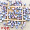 Cuentas de cerámica de porcelana azul y blanca pintadas a mano cuerda roja collar tejido a mano pulsera accesorios DIY cuentas sueltas accesorios de joyería