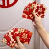 Sobre rojo de boda para recoger en la puerta, accesorios especiales para juego de bloqueo de puerta, pequeños, creativos, de personalidad, de alta gama, pequeños, mini, bolsa de sobre rojo para bloqueo de puerta
