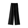 Pantalones Anchos Térmicos Casuales Tangge de Seda y Cachemira Cálidos para Mujer, Seda de Morera Adelgazantes con Caída Lateral