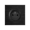 Enchufe con interruptor de encendido tipo 86/146 con LED 13A pie cuadrado enchufe panel estándar británico Europeo Internacional doble tres orificios
