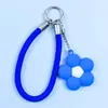 Colgante de Taza de Agua de Goma Suave de PVC Colgante de Flor Colorida Dopamina Llavero DIY Adorno de Flor Pequeña