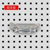 Ganchos de Metal para Tablero Perforado con Agujero Cuadrado Tablero de Pared para Colgar Herramientas Estante de Herramientas Hardware Accesorios Estante de Almacenamiento Organizador