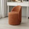 Banqueta Giratória Escandinava para Maquiagem Quarto com Encosto Mesa de Maquiagem Cadeira de Maquiagem Doméstica Banqueta Popular para Closet Madeira Maciça