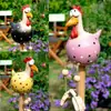 Frango de Perna Pendurada Olhudo Transfronteiriço Decoração de Resina Tema Primavera para Cerca Jardim Quintal Frango de Perna Longa Decoração Atacado