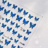 Pegatinas para uñas Tomoni finas y resistentes, papelería japonesa explosiva, pegatinas para uñas infantiles, pegatinas auxiliares para uñas con mariposas azules