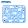 Almohadilla de Hielo Refrigerante de Verano / Almohadilla de Hielo de Gel Rellena de Agua--- Tela Compuesta de PVC Engrosada Ecológica, Duradera y Resistente a la Abrasión, Lavable, Fácil de Limpiar y Conveniente de Transportar, Adecuada para Uso en Interiores y Exteriores, Aplicaciones Versátiles (Almohadilla Refrigerante para Mascotas, Cojín de Asiento, Cojín de Sofá, Almohadilla Refrigerante para Portátil, Cojín de Asiento de Coche, Etc.)